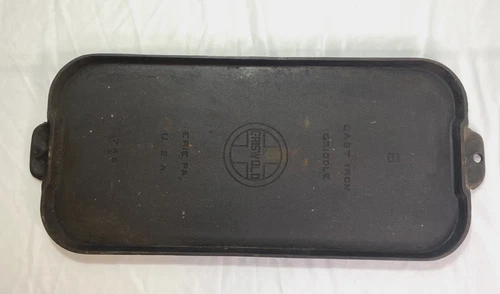 Vintage/Antique Griswold Cast Iron No. #9 Long Griddle 746A