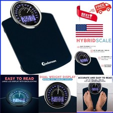 Elegant Tempered Glass Bathroom Scale with Extra Large Display - 400lb Capacity