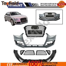 Fit Audi A4 S4 B8.5 2013-2016 Rs4 Style W Spoiler Lip Complete Bumper Body Kit Fit Audi A4 S4 B8.5 2013-2016 Rs4 Style W Spoiler Lip Complete Bumper Body Kit