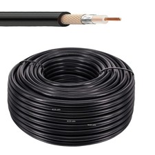 10M 20M 50M RG58 50-3 Coaxial Cable Bare Copper Low Loss 50 Ohm RF Coaxial Cable