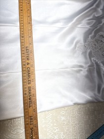 VTG etienne M White Lingerie Nightgown W/ Pearls And Lace