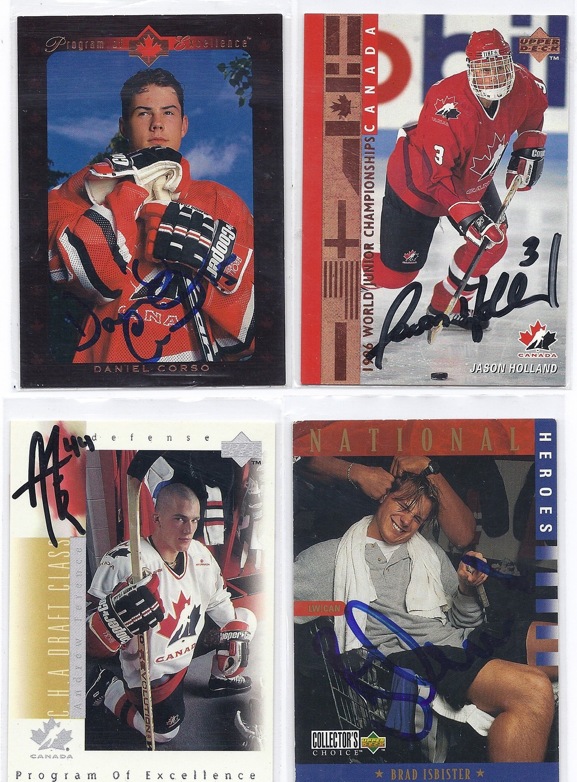 Brad Isbister Signed / Autographed Hockey Card Canada Jr's 1997 UD CC