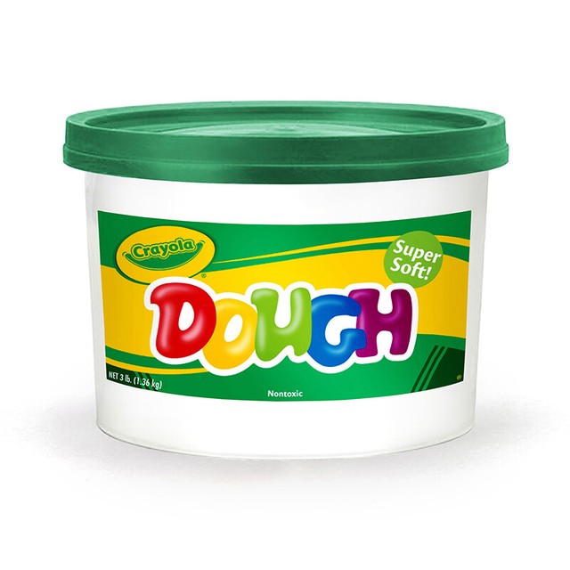 Crayola dough 3lb bucket Green 570015044 (071662001513)