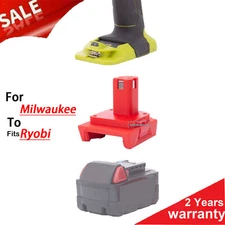 For Milwaukee 18V Lithium Battery Adapter to for Ryobi 18V Series Power Tools US