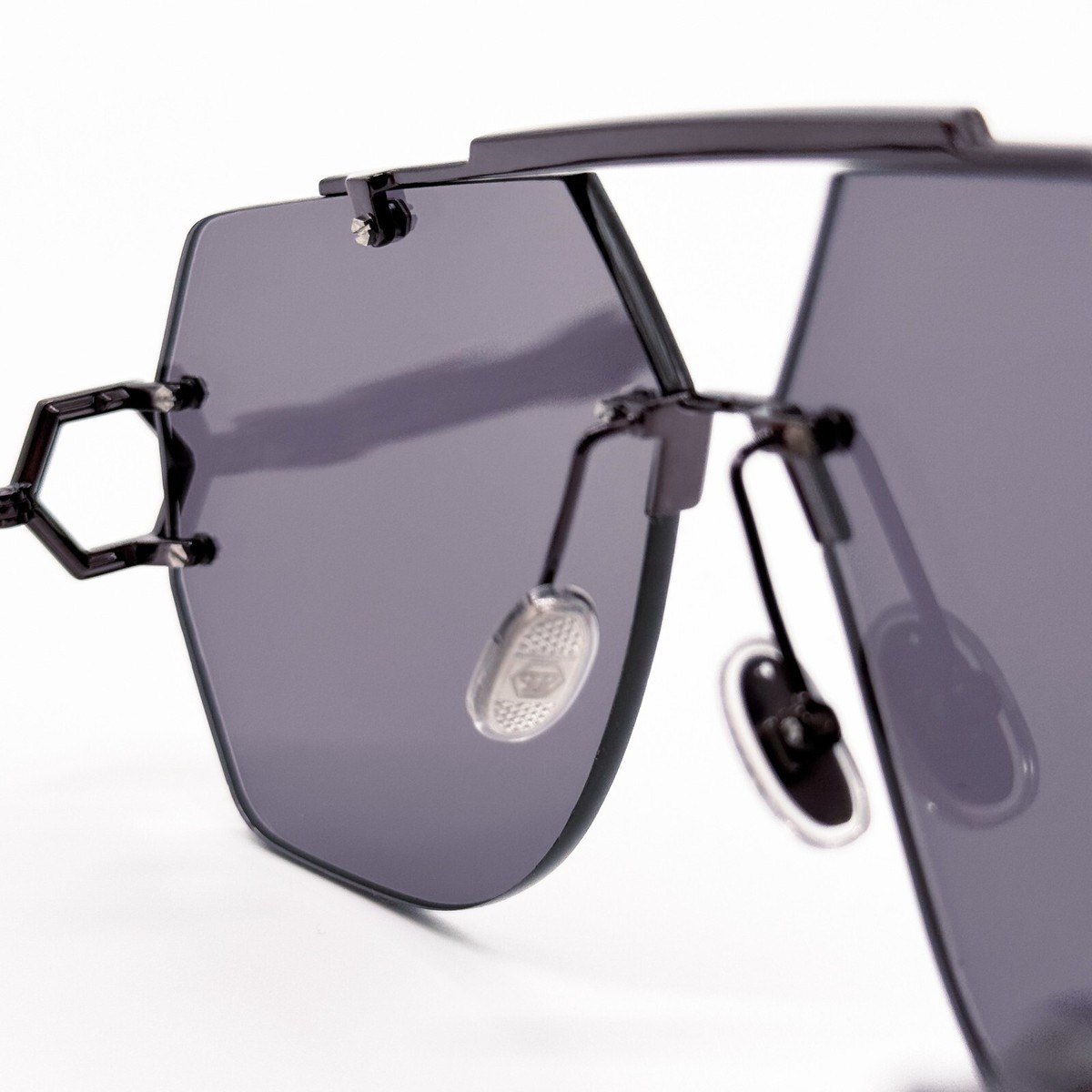 NEW PHILIPP PLEIN SLEEK SPP111 672X GREY UNISEX SUNGLASSES  display picture 2