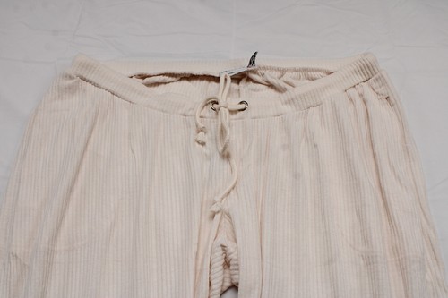 ASOS Design Women's Maternity Lounge Ribbed Joggers SO3 Ecru Size US:12/UK:16 - Picture 2 of 4