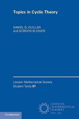 Topics in Cyclic Theory Quillen Blower Paperback Cambridge University Press