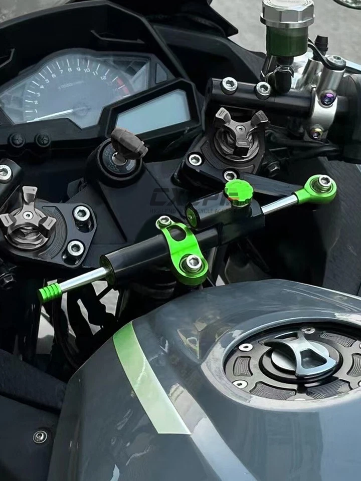 Steering Stabilize Damper Bracket Mount Kit For Kawasaki NINJA300 2013-2017 Foto 4 de 4