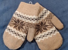 Kinderhandschuhe Fausthandschuhe Wollf&auml;ustel Gr. 6 NEU