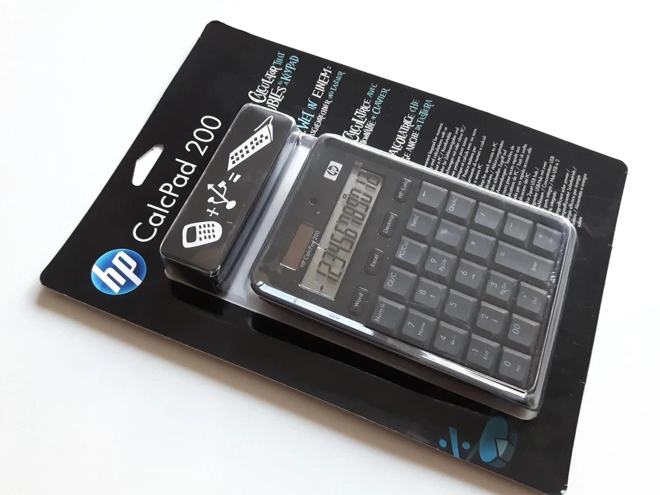 Hp CalcPad 200 Office Desk Calculator Tabletop Dual Solar/Power USB *NEW IN BOX* - Image 2 of 4