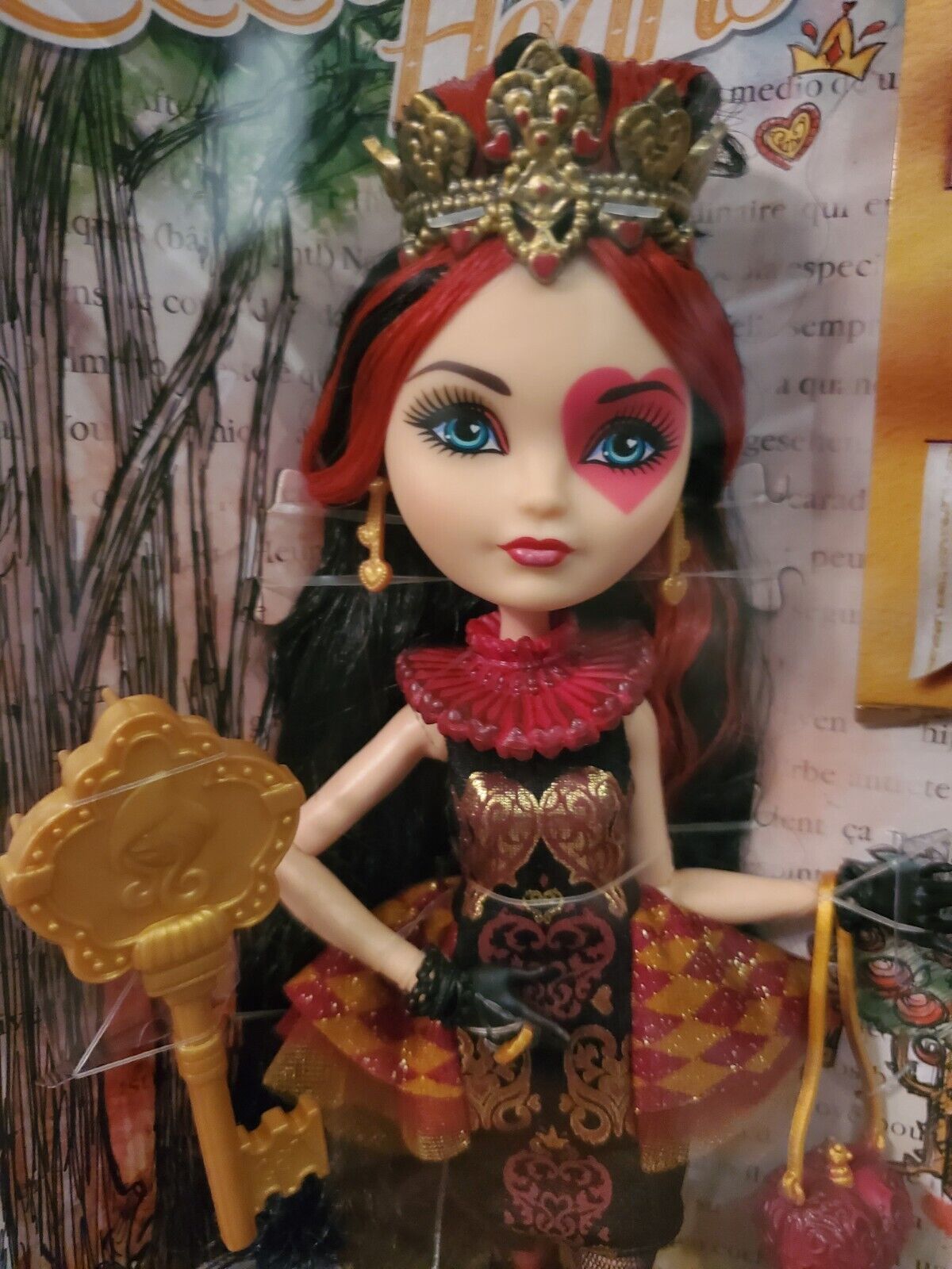 Ever After High LIZZIE HEARTS Ever After ROYAL Doll 1st Edition ORIGINAL  RELEASE