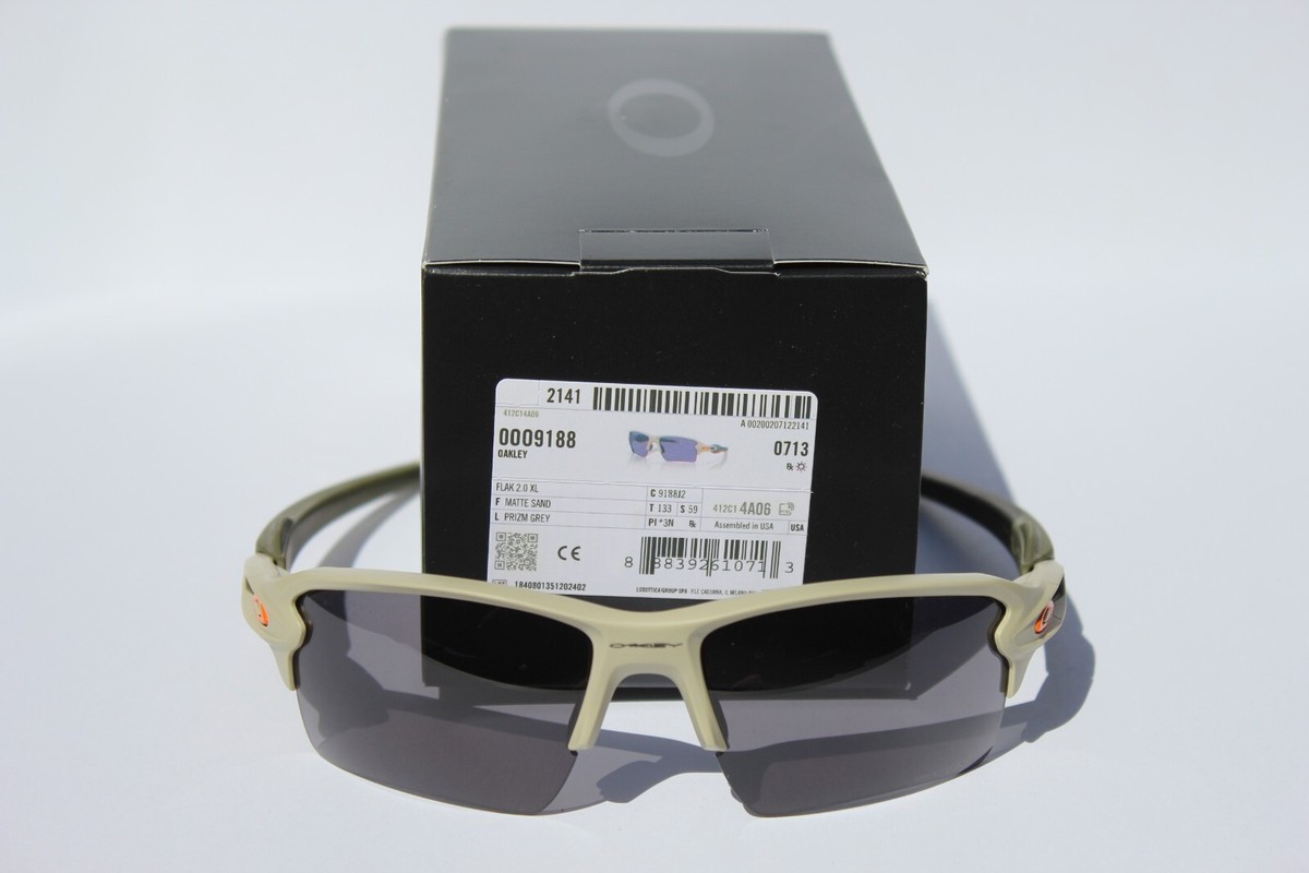OAKLEY Flak 2.0 XL Sunglasses Matte Sand/Prizm Grey Latitude OAKLEY Flak 2.0 XL Sunglasses Matte Sand/Prizm Grey Latitude