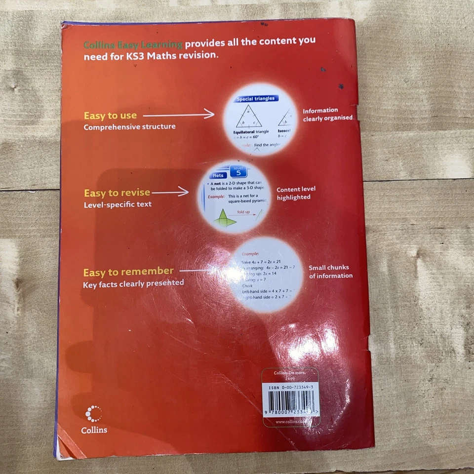 Collins Ks3 Maths Revision Levels 3-6 - Image 2 of 2