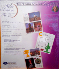 New Creative Memories 8x10" Scrapbook Pages White 15 Sheets/30 Pages-1999-Sealed