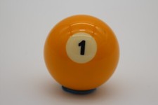 Replacement 1 Billiard Pool Ball - Standard Regulation - 2 1/4" Diameter