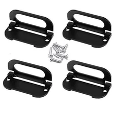 3'' Recessed Type Furniture Wardrobe Drawer Pull Handle Flat Black Cabinet Flush