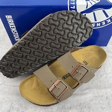 Birkenstock Arizona Birkibuc Mocha Leather Sandals Select Size