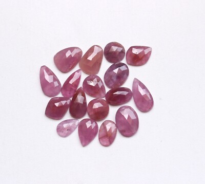 Ruby Gemstone Natural Red Ruby Rose Cut Faceted Cabochon Loose Gemstone 7To11MM