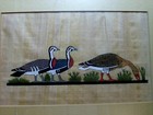 Original Egypt Art Meidum Geese VINTAGE PHAROAHS PAPYRUS SPHYNX SQ. SAMMAN ART — photo 8