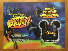 1998 Brink! Movie Vintage Print Ad/Poster Disney Channel Rollerblading Skate Art