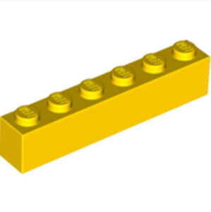 Lego Yellow Plate 1x6 10 pieces NEW!!!