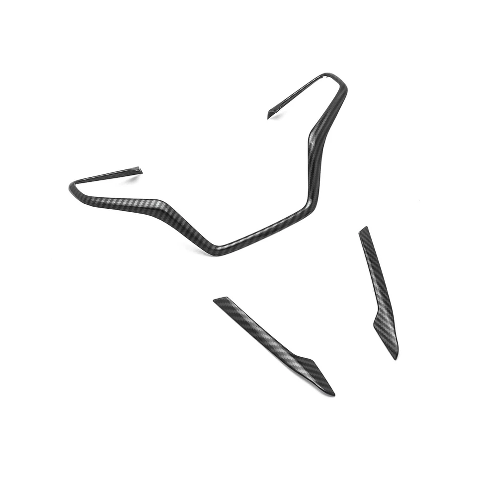 Borde de ventilación de CA a rayas de consola central de aspecto rojo/fibra de carbono para Honda Civic 16-2021 Foto 3 de 4