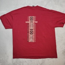Vintage Island Motion Shirt Mens Extra Large Hawaiian Tiki Tribal Maui USA Made