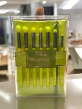 Prolux 7 PCs Makeup Brush Set with Neon Makeup Purse,