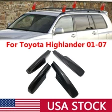 For Toyota for Highlander XU20 01-07 Roof Rack Cover Rail End  Replacement 4Pcs