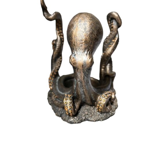 Pacific Giftware Octopus Candle Holder Nautical Octopus Resin Statue Figure