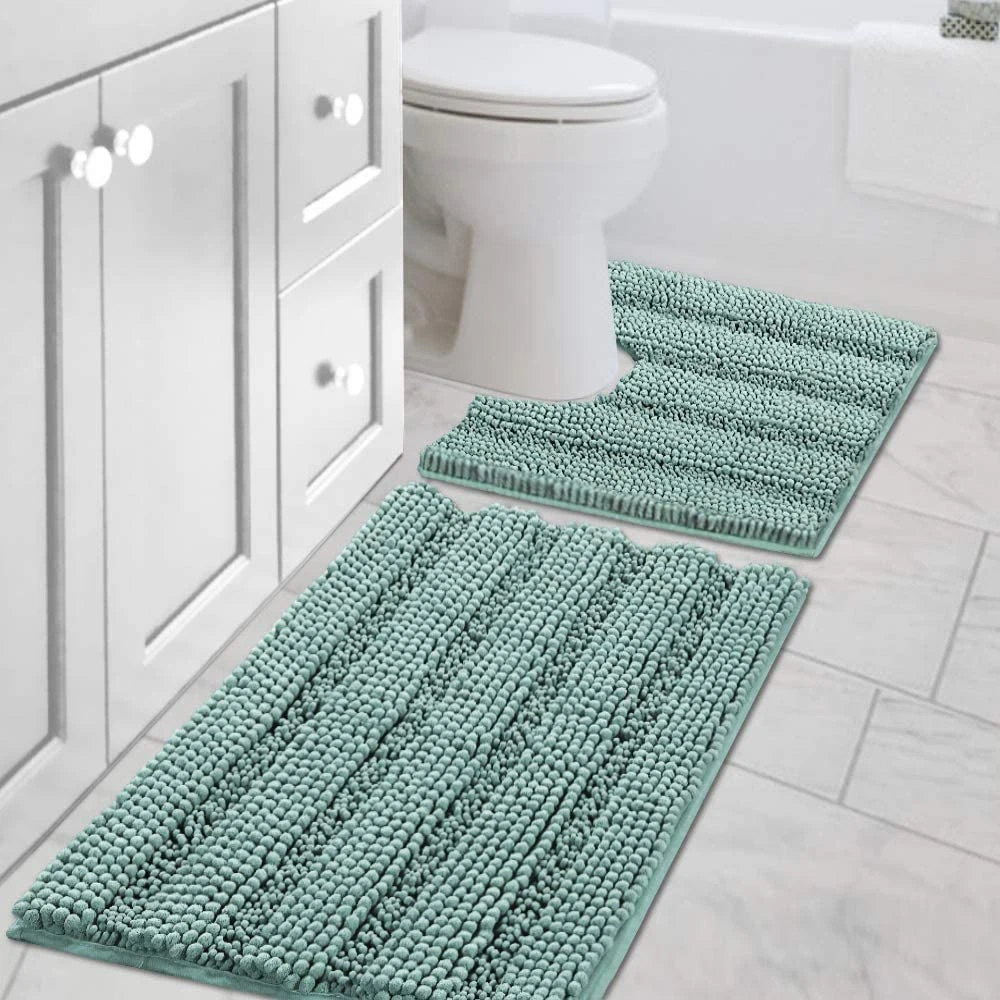 2 Pc Bathroom Rug Set Essentials: Style & Comfort