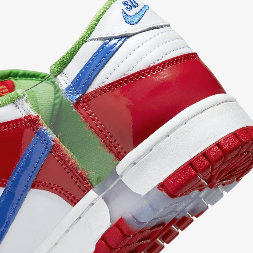 ♔︎ あー ♔︎ Nike SB Dunk Low Sandy FD8777-100 Red White Blue Yellow