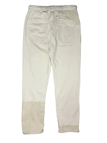 Anthropologie Pilcro Women’s Medium Patchwork Carpenter Pants Cream Corduroy - Picture 7 of 8