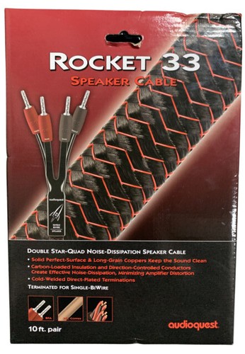 AudioQuest Rocket 11 Single BI-Wire Speaker Cable - 15' Pair AudioQuest Rocket 11 Single BI-Wire Speaker Cable - 15' Pair