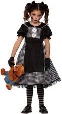 Forum Novelties Child'S Dark Rag Doll Costume, Small