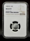 1959-D NGC MS65FT Silver Roosevelt Dime [100DUD]