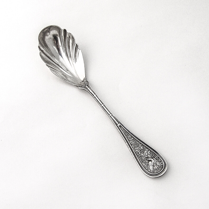 Bird Sugar Spoon JR Wendt Sterling Silver 1872 Mono Della | eBay
