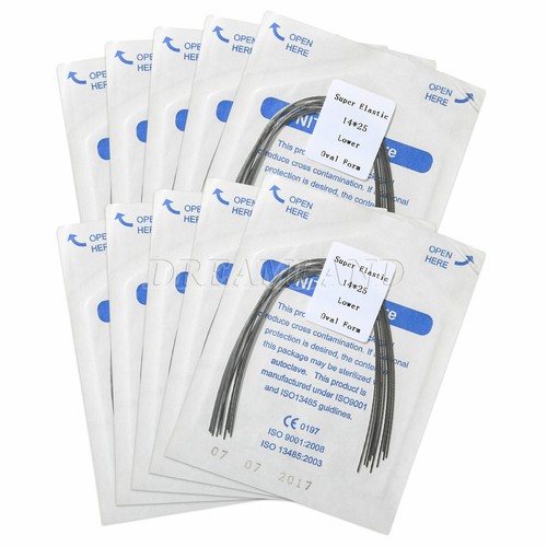 10 Packs Orthodontic Dental Super Elastic Niti Ovoid/Oval Arch Wires Rectangular - Picture 10 of 83