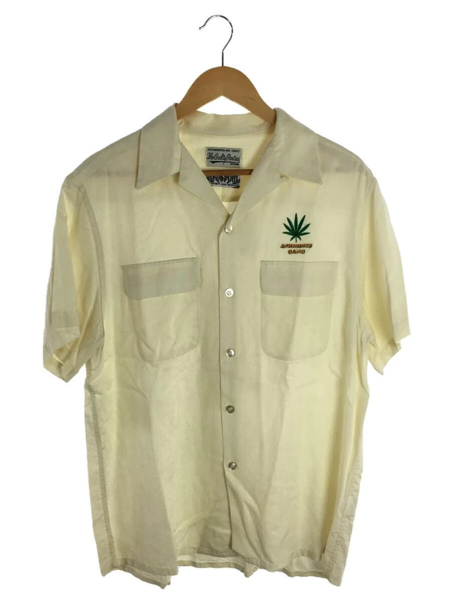 Wacko Maria BUDSPOOL 50S SHIRT Ivory Lyocell Size L Used From