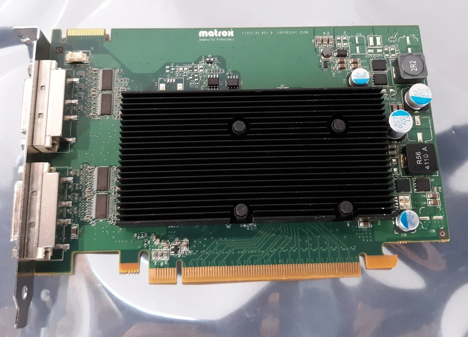 Matrox M9125-E512F PCIe x16 2x DVI Dual Monitor Graphics Card KFS96233 - Image 4 of 4