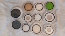 Photographic filters total 22 pieces 11 square 11 round