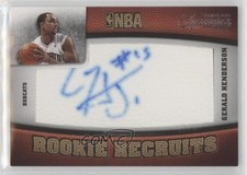 2009-10 Timeless Treasures Missing Serial Number Gerald Henderson #111 Auto 0q3