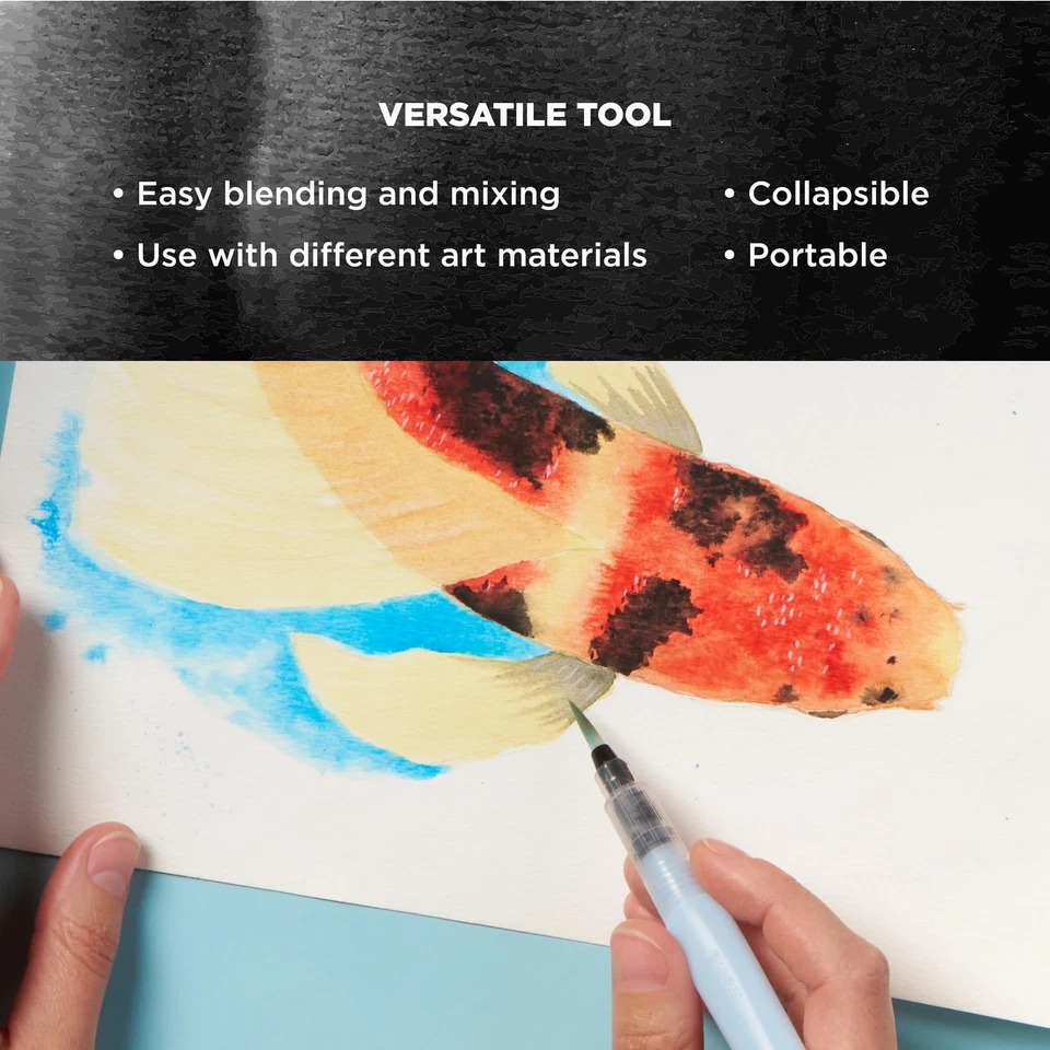  SAKURA Koi Cepillo de Agua - Cepillo de Agua para Acuarela - Tanque de 9 ml Hogar Foto 4 de 4