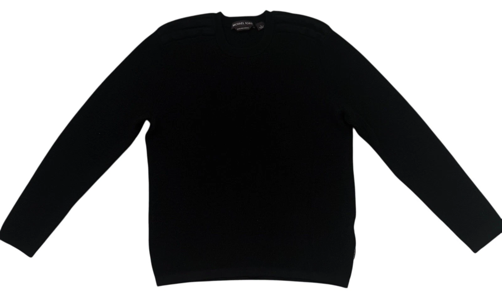 Michael Kors Extra Fine Merino Wool Sweater Black Men's L