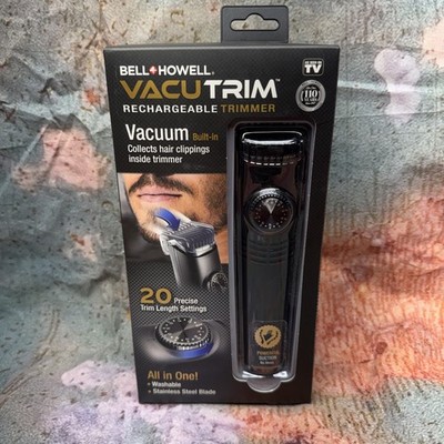 Vacutrim Cordless Mens Beard Trimmer, Rechargeable Electric Shaver ... Fast Ship