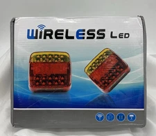 2pc Set LED Magnetic Wireless Trailer TailLight Kit Automotive New In Box