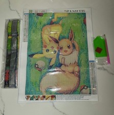 5D Kids Diamond Painting Kits 6Pk Pikachu,Mickey Minnie, Simba, Yoda,Elsa,Stitch