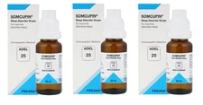 ADEL 25 Sleep Disorder Drops Pack of 3 Natural Homeopathic Remedy for Relaxation