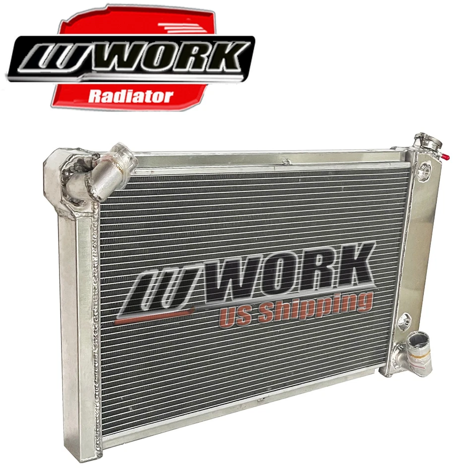 Radiador de aluminio CC1655 para motor Chevrolet Corvette 70 1969-1972 5,7 L SBC V8 Foto 2 de 4