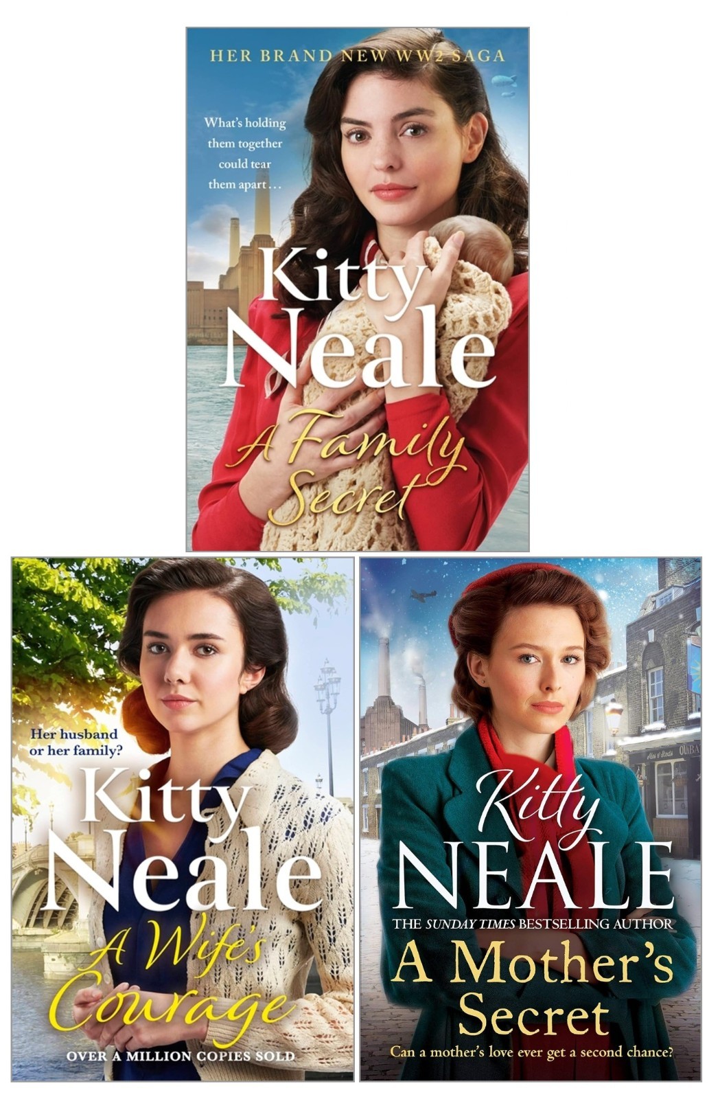 Kitty Neale Battersea Tavern Series 3 Books Collection Set (A Mother's Secret...